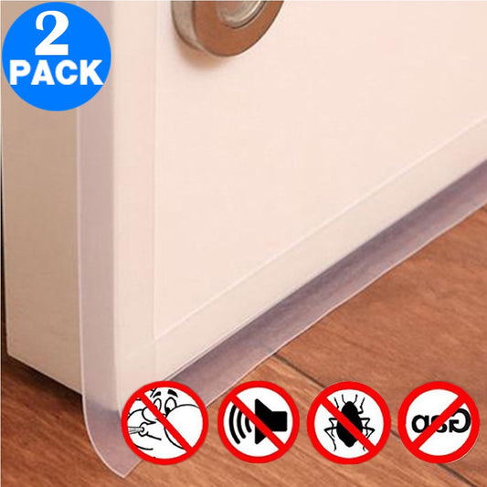 2 Pack 25mmx1m Draft Strips Door Draft Stopper Under Door Seal for Soundproof
