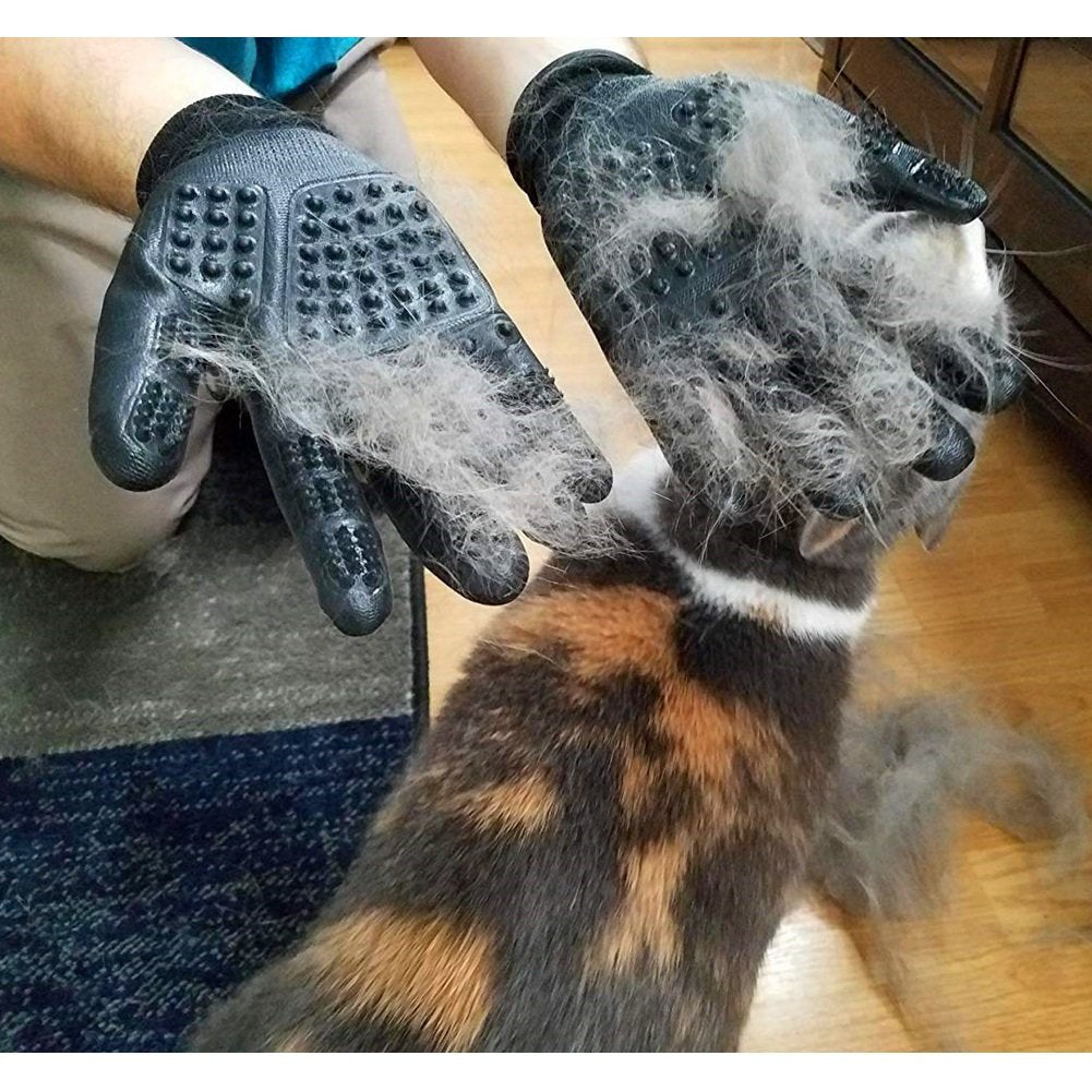 2 Pairs of Massaging Grooming Gloves