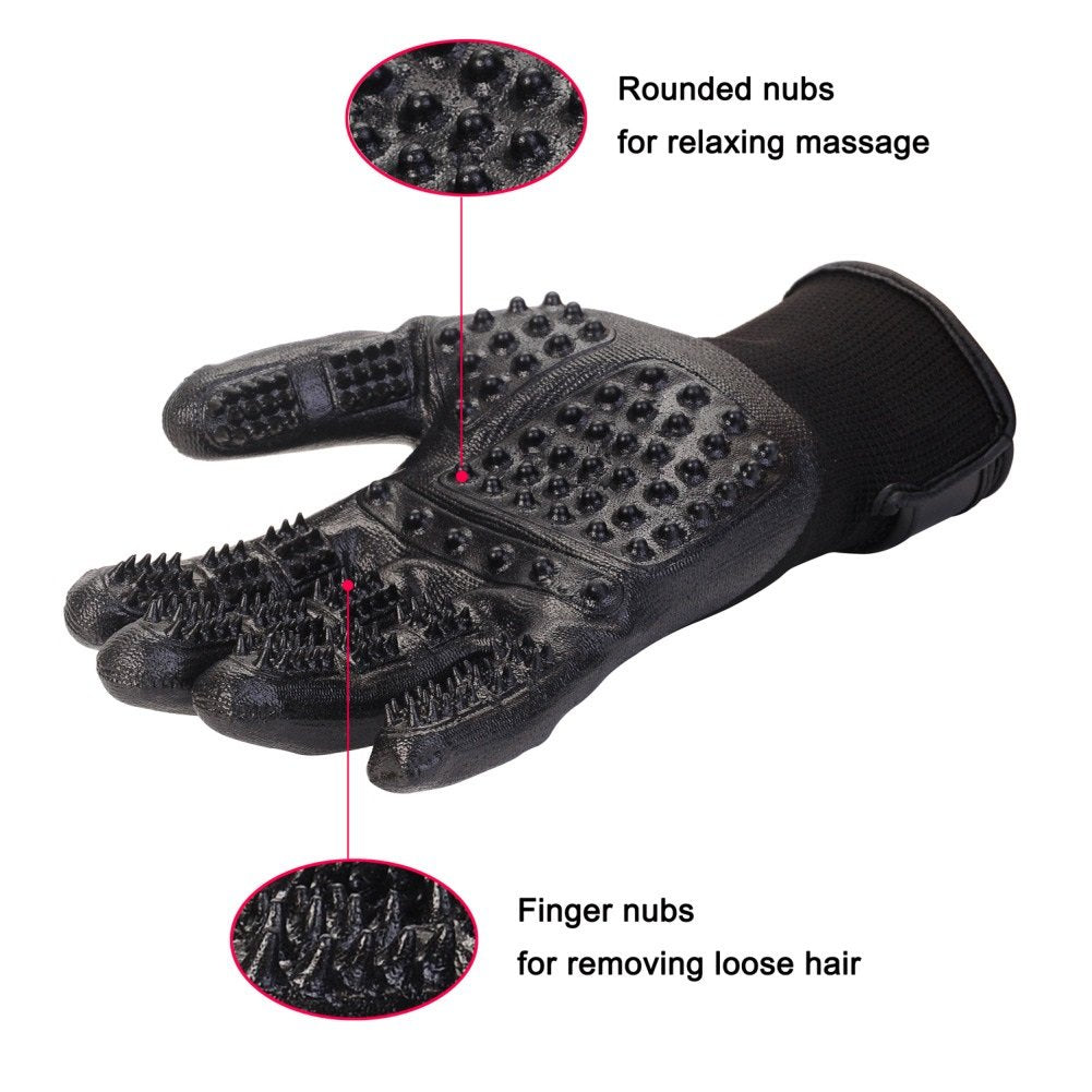 2 Pairs of Massaging Grooming Gloves