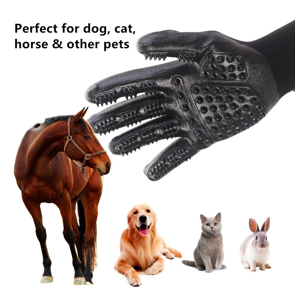 2 Pairs of Massaging Grooming Gloves