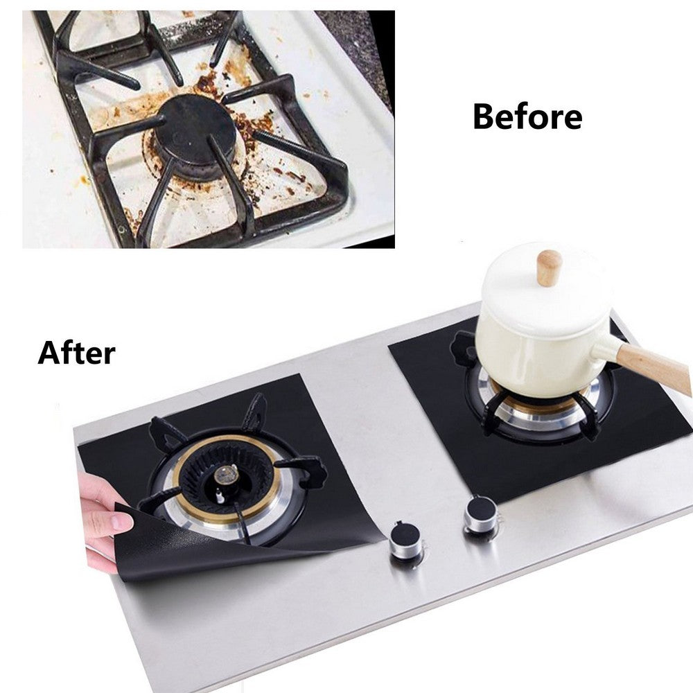 10 Pack 27x27cm Reusable Kitchen Stove Burner Covers