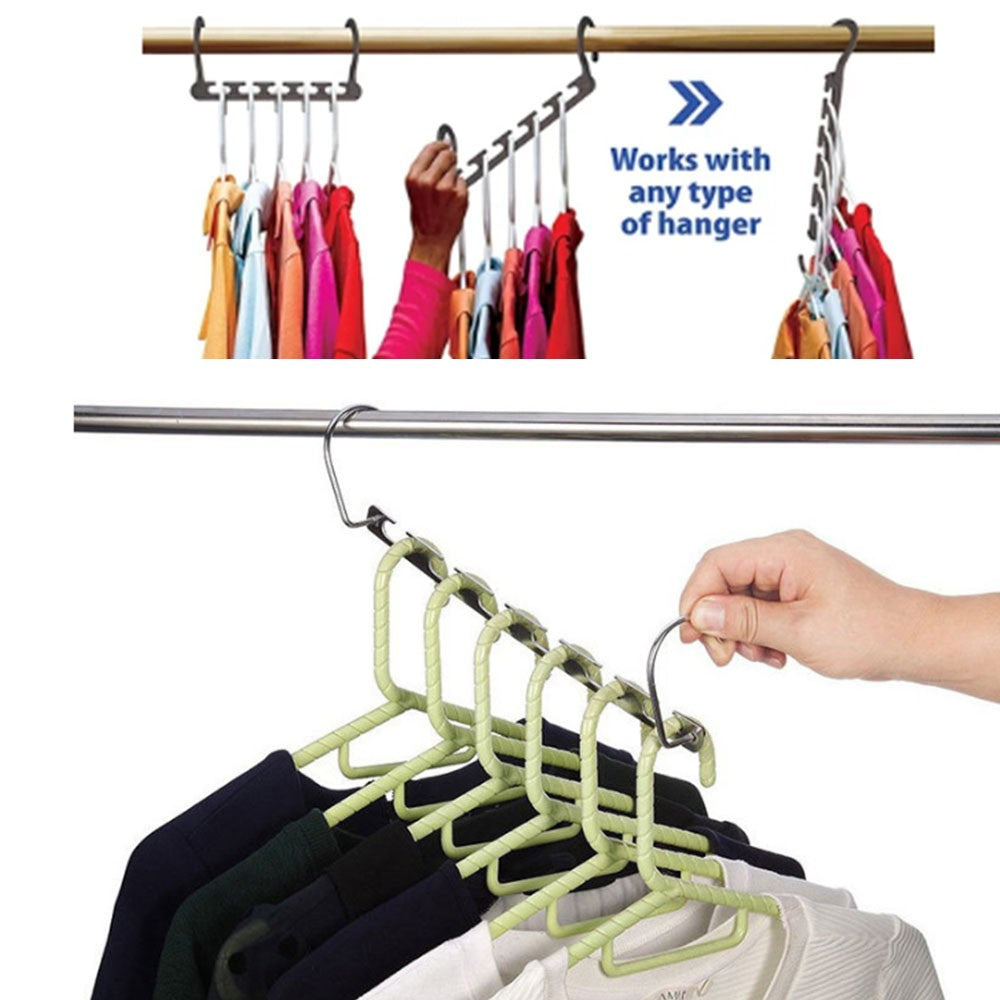 6 X Closet Saver 360 Swivel Hangers
