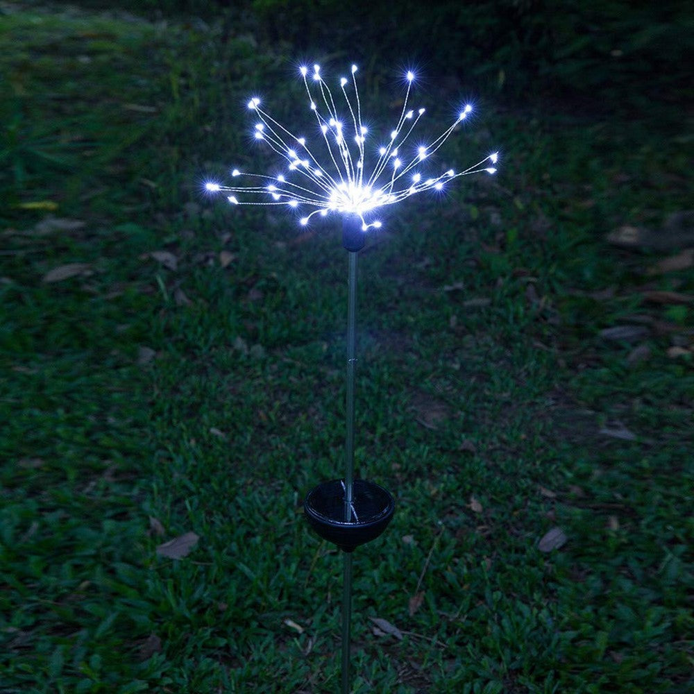 4 X DIY Solar Powered LED Garden Decorative Lights White