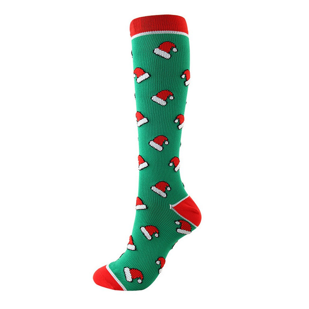 6 Pairs Christmas Compression Socks Style 2 L XL