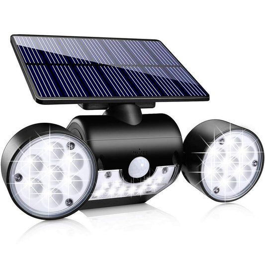 30 LED Dual Heads Motion Sensor Solar Powered Lights Wall Lights