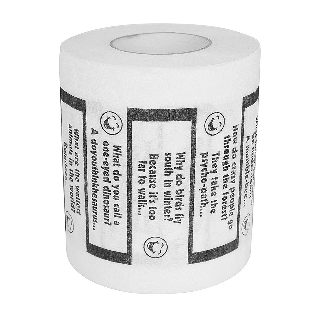 10 X Christmas Creative Joke Printed Toilet Paper Rolls