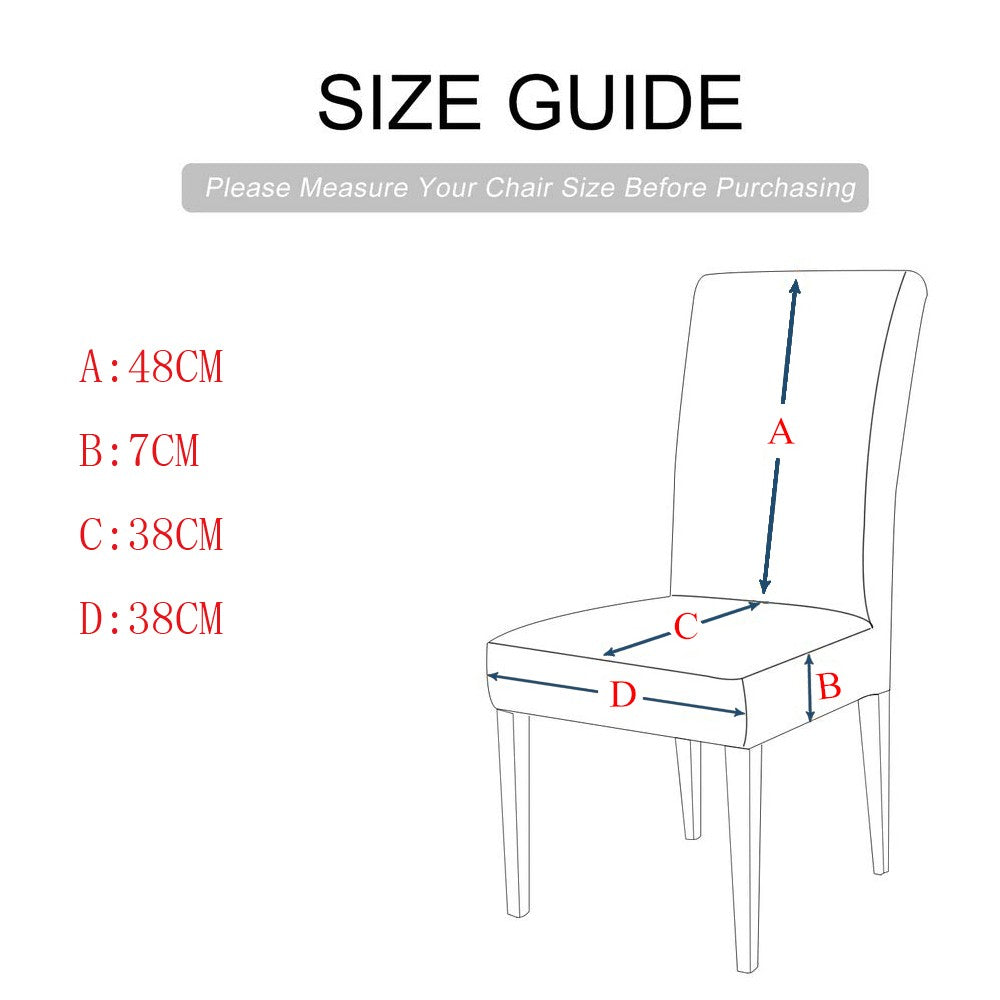 6 X Christmas Stretch Removable Washable Dining Chair Covers Seat Slipcovers Style 1