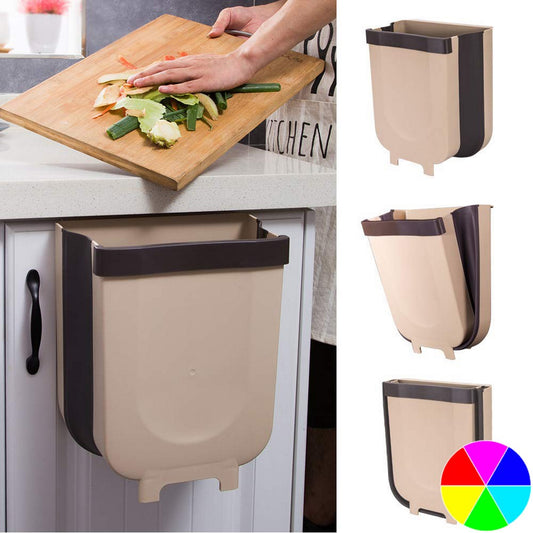 Kitchen Foldable Hanging Trash Garbage Bins