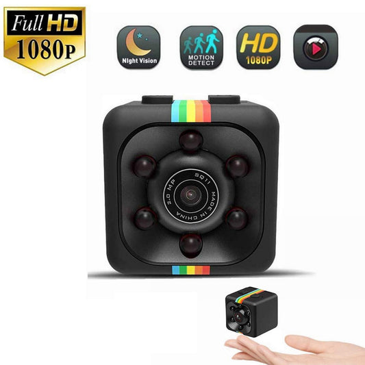SQ11 1080P Hidden Mini Spy Security Camera Home Camera Black