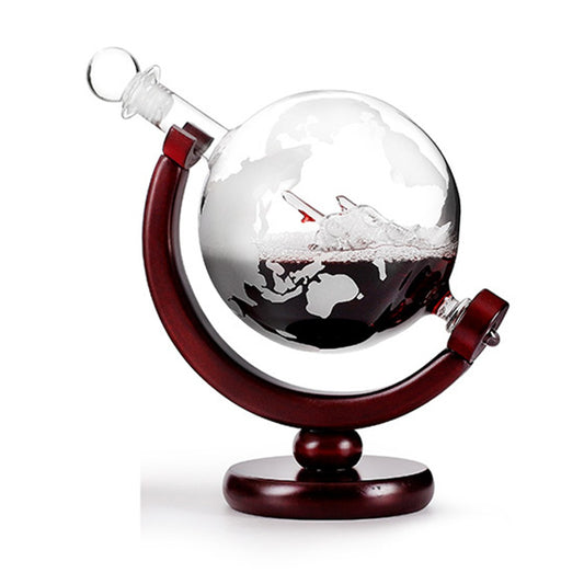 850ml Glass Globe Whiskey Decanter
