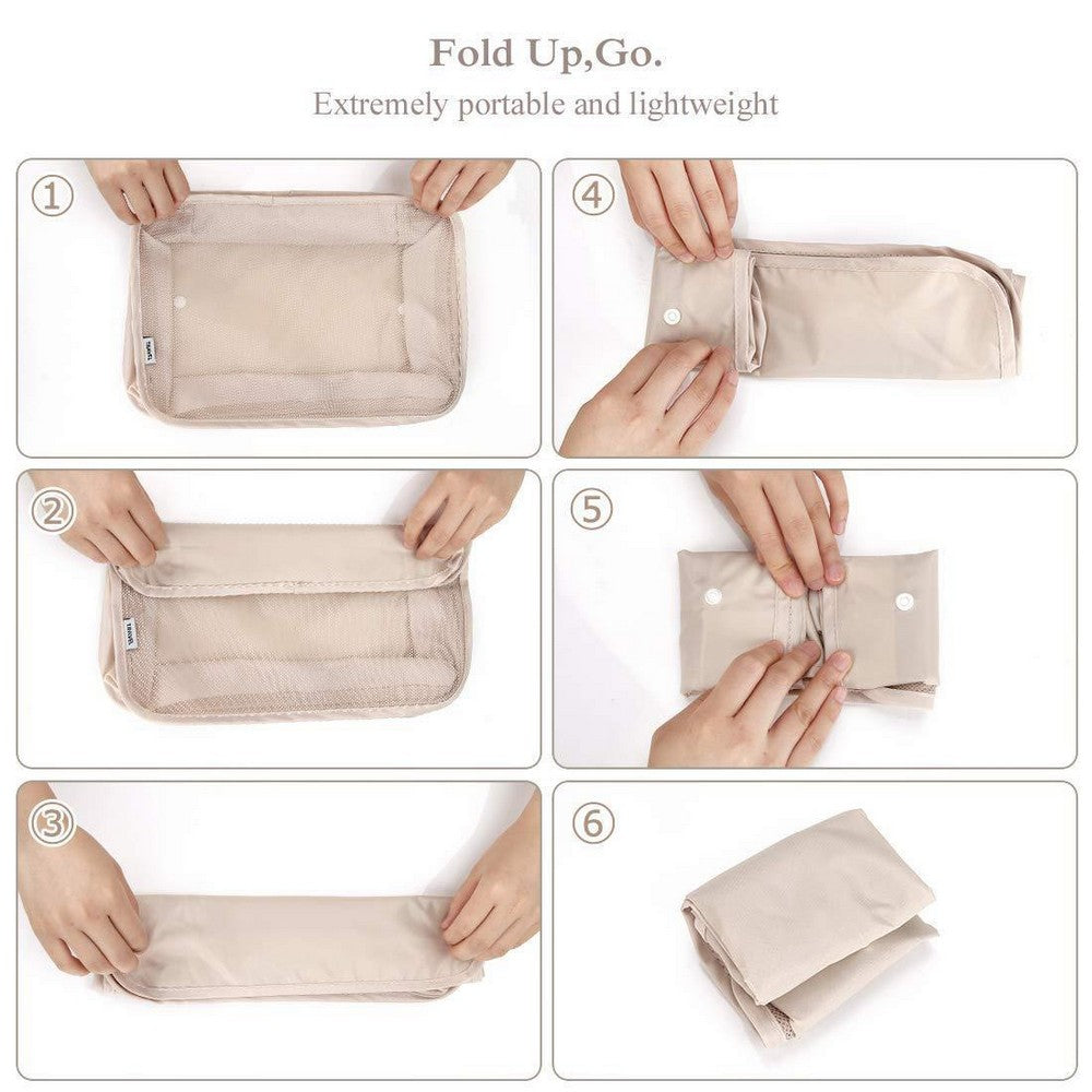 8PCS Travel Luggage Packing Cubes Organizers Set Pink
