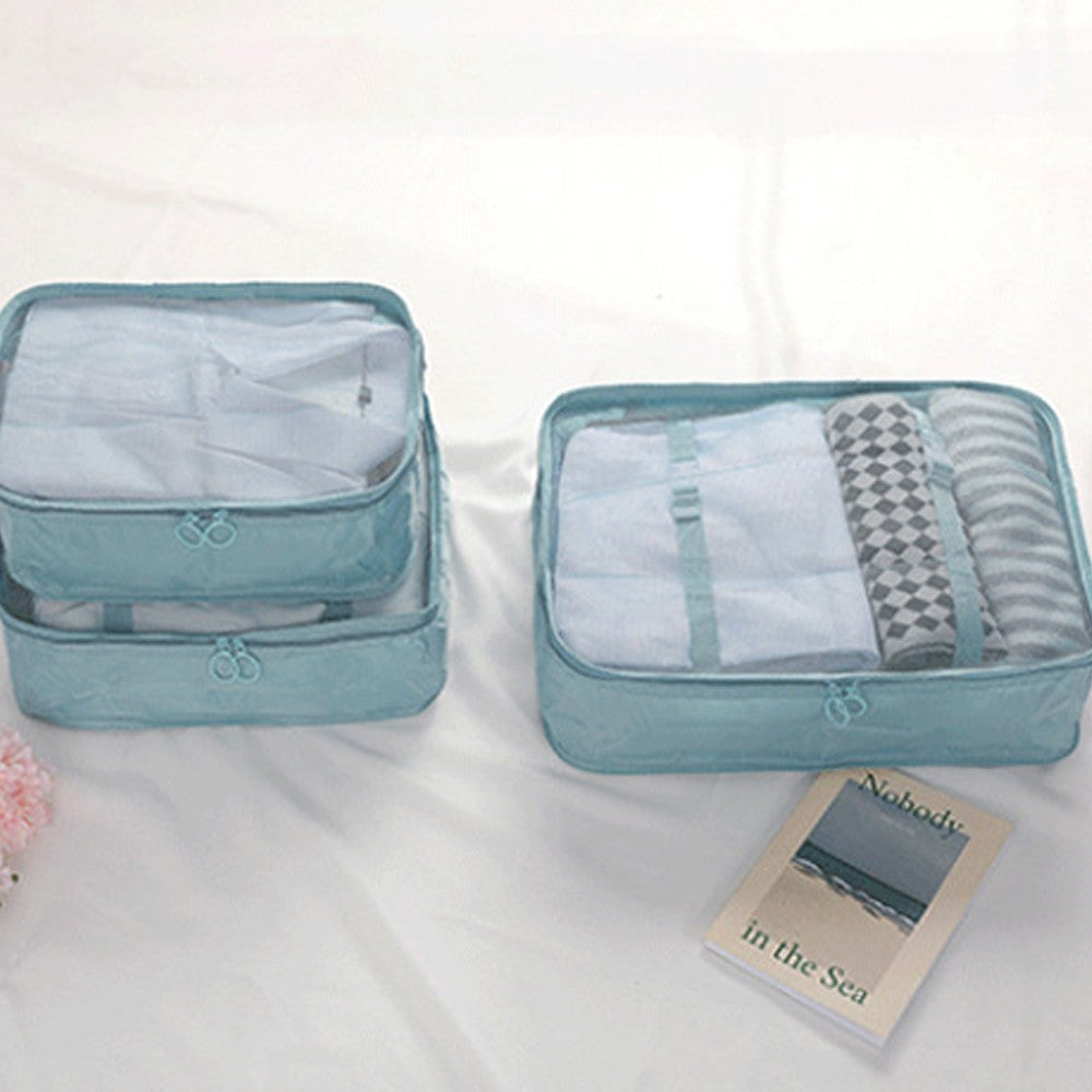 8PCS Travel Luggage Packing Cubes Organizers Set Pink