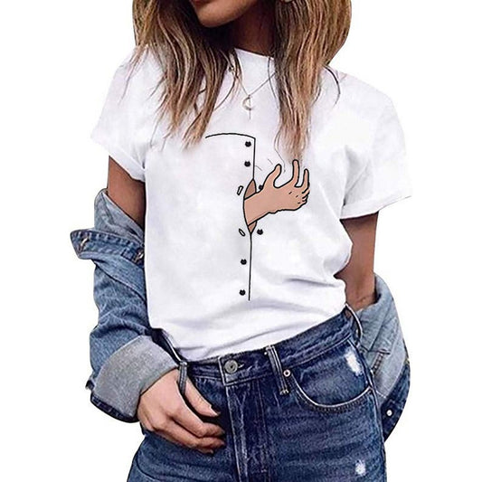 Women 3D Printed Short Sleeves T Shirt Style 5