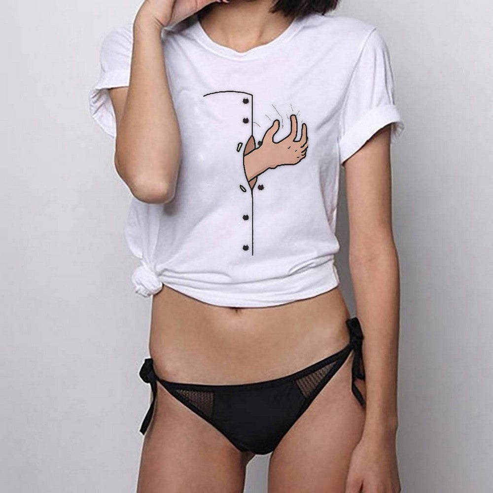 Women 3D Printed Short Sleeves T Shirt Style 5
