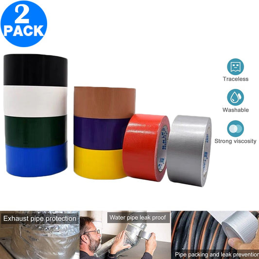 2 Pack 5cmx20m Heavy Duty Duct Tapes Same Colour