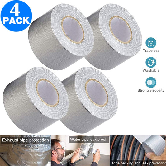 4 Pack 5cmx20m Heavy Duty Duct Tapes Silver