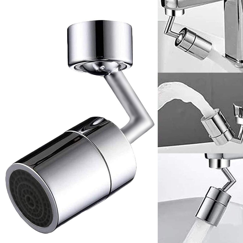 Universal Splash Filter Faucet 720 Degree Angle Rotatable Faucet Sprayer Head for Kitchen Bathroom